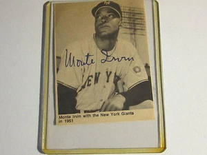 1950's MONTE IRVIN BASEBALL PLAYER AUTOGRAPH - Picture 1 of 2