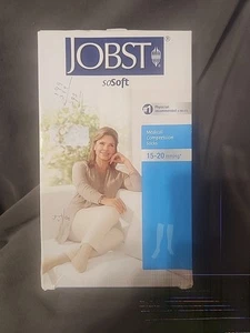 JOBST SoSoft 15-20 mmHg Knee High Compression Socks Sand Size MED READ DESCRIP! - Picture 1 of 4