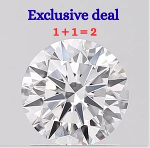 2pc Lab Grown Diamond IGI Certified 0.15ct HPHT ROUND E Color VVS2 Clarity STONE - Picture 1 of 13