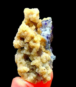 22.3g Natural Blue Phantom Cubic fluorite Mica mineral specimen/yaogangxian - Picture 1 of 6