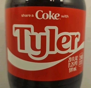 Share A Coke With Tyler 2025 Limited Edition Personalized Coca Cola Coke Bottle - Imagen 1 de 4