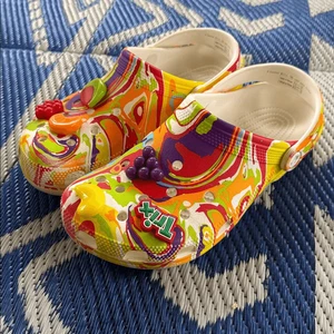 Sandalias zuecos CROCS x Trix cereal clásico M8 W10 edición limitada Jitbitz - Imagen 1 de 14
