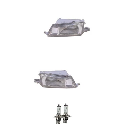 Halogen Scheinwerfer Set H4 für Daewoo Nexia Stufenheck inklusive Lampen - Bild 1 von 4