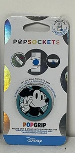 PopSockets PopGrip Phone Grip & Stand - Disney Peace Out Mickey Mouse Retro NEW - Picture 1 of 7