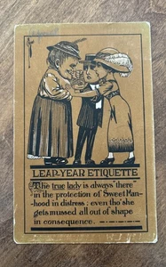 Postal vintage etiqueta año bisiesto 1912 - Imagen 1 de 2