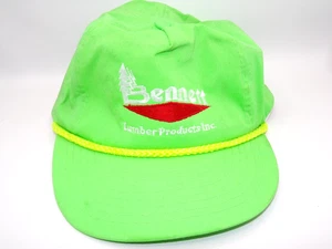Vintage Bennett Lumber Company Mütze Kappe Riemen hinten Herren Minneapolis 90er - Bild 1 von 7