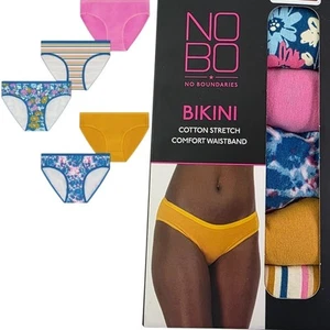 No Boundaries Höschen 5er Pack Baumwolle Stretch Komfortbund Bikinis - versch. - Bild 1 von 16