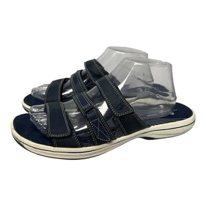 Clarks Brinkley Coast Sandale Riemchen blau Slipper flache Schuhe Damengröße 10 M - Bild 1 von 7