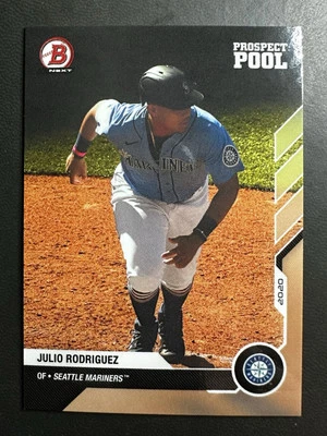 2020 Bowman Next Prospect Pool #22 Julio Rodriguez Rookie RC Mariners /1292 - Image 1 of 2