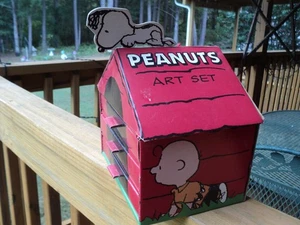 Vintage Peanuts Art Set Snoopy Hundehütte Box Charlie Brown Peanuts - Bild 1 von 14