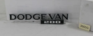 1970-1981 DE COLECCIÓN DODGE VAN 200 PLACA DE IDENTIFICACIÓN INSIGNIA EMBLEMA CROMADO #4084780 - Imagen 1 de 15