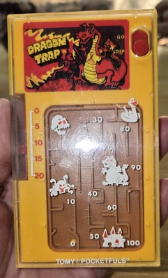 Coleco Tomy Pocketfuls Game Dragon Trap Timer Handheld  Vintage 1987 Pre-Owned  - Image 1 of 3