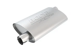 Borla for Universal Pro-XS Oval 2in Inlet/Outlet Offset/Offset Notched Muffler - Picture 1 of 4