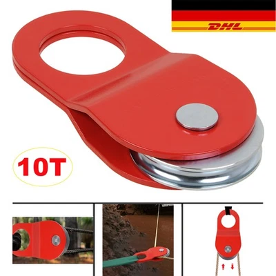 Seilwinde Umlenkrolle Seilzug Stahl bis 10Ton Forstseilwinde Seilrolle Heberolle - Bild 1 von 4