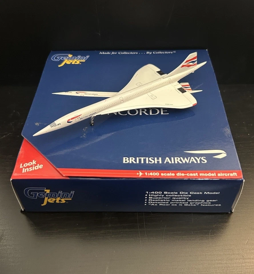 GeminiJets 1:400 1:400 British Airways Concorde G-BOAF GJBAW1667 Diecast Model - Image 1 of 4