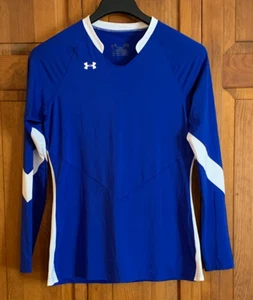 Women's Under Armour Long Sleeve Blue with White Pullover Top - see description - Picture 1 of 5