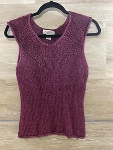 Suéter grande para mujer Brooks Brothers sin mangas - Imagen 1 de 7