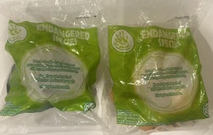 (2) 2003 Burger King Endangered Species Gorilla & Tiger Plush Toy BK Planet NEW - Picture 1 of 2