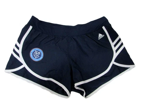 New York City FC MLS Adidas Women's Training Soccer Shorts Cover