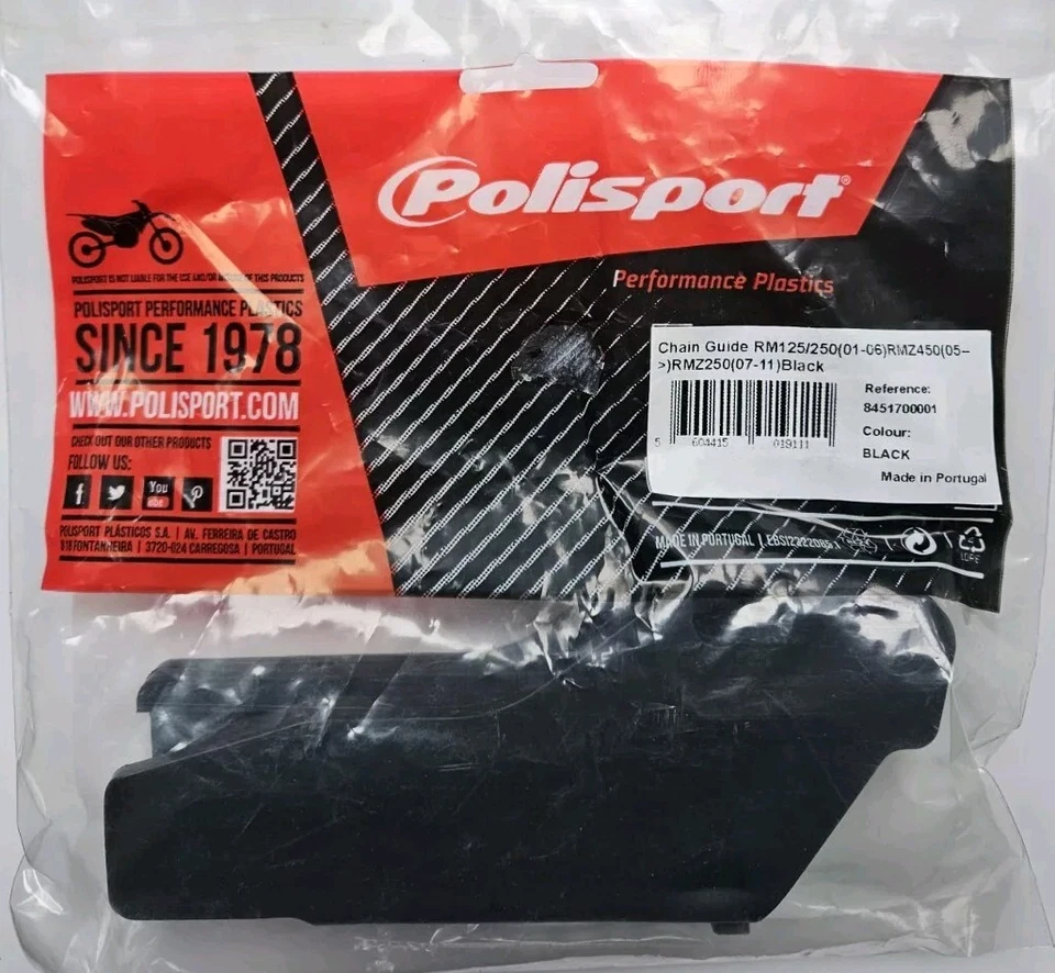 NEW POLISPORT SUZUKI RM125/RM250 REAR CHAIN GUIDE BLOCK 2001-2008 - 8451700001 - Image 1 of 1