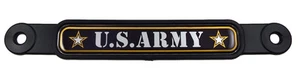 US Army flag Emblem Screw On Car License plate Decal badge - Foto 1 di 4
