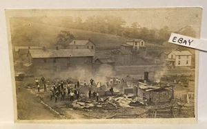 EARLY RINGERTOWN PA. NEAR EXPORT DELMONT AFTER BAD FIRE & TOWN VIEW NUEVA POSTAL - Imagen 1 de 1