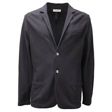 8688AD giacca uomo ALPHA STUDIO blue textured fabric cotton jacket men