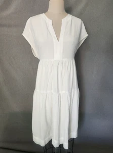 Calvin Klein Damen Kleid weiß zum Binden Größe 14 leicht schnelltrocknend - Bild 1 von 10