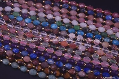 Distanziatore di riso ovale sfaccettato pietra preziosa naturale originale AA... - Immagine 1 di 4