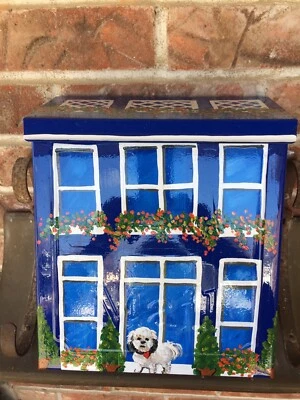 Hand painted-UR Design-Gibraltar/THVKB001 Townhouse Wall Mount Locking Mailbox - Image 1 of 4