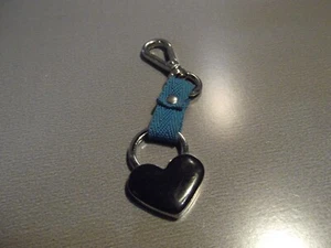 Unique Collectible Key Chain Metal 1.25"in  Black Heart GAL - Picture 1 of 5