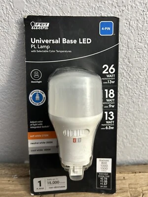 Feit Electric 13W/18W/26W PL Vertical 4-Pin Universal Color Select Light Bulb  - Image 1 of 2