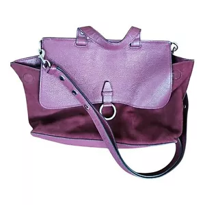Rebecca Minkoff Keith Medium Satchel ~ Suede ~ Burgundy - Picture 1 of 8
