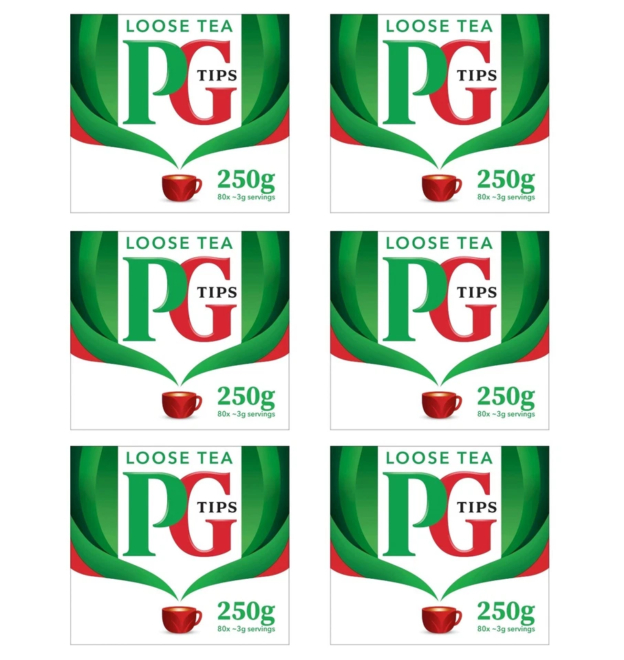 PG Tips Loser Tee 80 Tassen 250g Packung Mit 6 - Bild 1 von 1