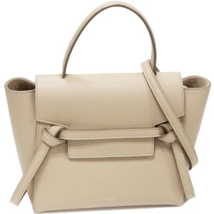 ●Celine Handtasche Schultertasche Nano genarbtes Kalb hell taupe gold Metallbeschläge 2 - Bild 1 von 6