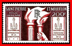 ST.PIERRE 1959 CONSTITUTION SC#C23 MNH CV$21.00 TRANSPORT - Picture 1 of 1