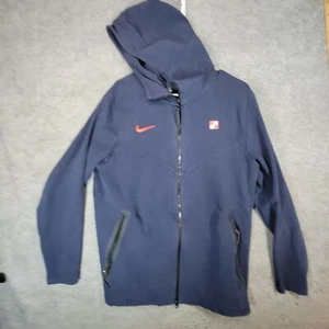 Nike Jacket Mens Large Blue Tech Croatia Football Soccer Hooded - Picture 1 of 15