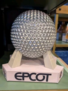 NEW Disney Parks 2023 Epcot Reimagined Spaceship Earth Light-Up Figurine Statue - Picture 1 of 4