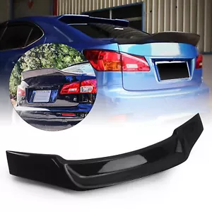 Gloss Black Rear Trunk Spoiler Wing For Lexus IS250 IS350 ISF 2006-2013 2007 - Picture 1 of 11