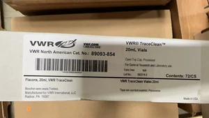 VWR 89093-854 TraceClean 20 ml Vials, 27.5×57 mm, 72/CS - Picture 1 of 1
