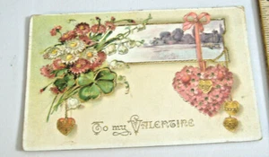 TO MY VALENTINE~VINTAGE EMBOSSED POSTCARD~PRINTED IN GERMANY - Picture 1 of 5