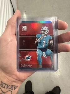 2023 PANINI DONRUSS ELITE COLOR MATCH DIE CUT Status Tua Tagovailoa /99-Dolphins - Picture 1 of 2