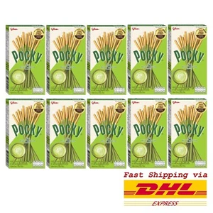 10 x Glico Pocky Milky Matcha Flavor Japanese Biscuit Stick New Fomula 39g - Picture 1 of 6