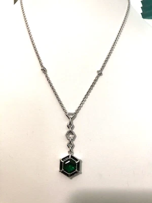 COLLAR GOTA Y ESMALTE CUARZO VERDE SIMULADO EMILE COLECCIÓN JUDITH (M4372-24) Foto 1 de 4