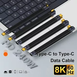8K 60HZ USB-C to Type-C Cord Fast Charging PD 240W Data Cable Extension Line - Picture 1 of 17