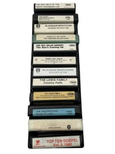 various Eight track tapes 12 tapes with storage case Gospel/Bluegrass (untested) - Imagen 1 de 10