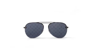 LOUIS VUITTON CLOCKWISE SUNGLASSES Z1019E DARK GUN MONOGRAM SIZE E - Picture 1 of 11