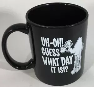 "Uh-OH Indovina che giorno è? Hump Day YAY-UH! " Tazza da tè caffè nera nuova - Foto 1 di 3