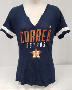 Brandneu Original Majestic Astros MLB Correa Kurzarmshirt für Damen - Bild 1 von 2