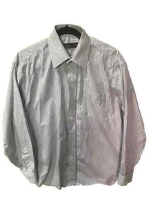 Farah Shirt Men's Premium Tailoring Casual Size 16 Button Angle Cuffs - Picture 1 of 11